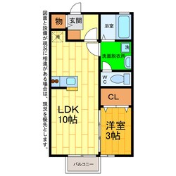 ヴィラセゾンⅢの物件間取画像